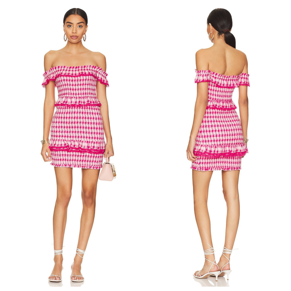Tularosa Teri Dress in Pink Yarrow